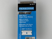 Blades - Personna Single Edge - 100 Per Pack - Steel Back